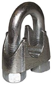 ROPE CLIP MALLEABLE IRON 1/4-IN
