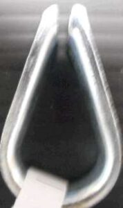 WIRE ROPE THIMBLE ZINC PLATED 3/8IN
