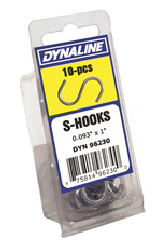 S HOOK 1 3/32-IN  10 PACK
