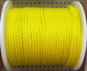 POLY ROPE TWIST YELLOW 3/8-IN