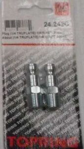 PLUG 1/4 TRUFLATE X 1/4-IN MNPT