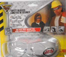 SAFETY GLASSES WRAP-AROUND CLEAR