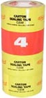 CARTON TAPE CLEAR 48-MM X 50-M 4PK
