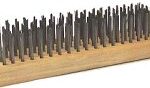 WIRE BRUSH 6 ROW WOOD HANDLE