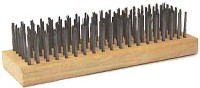WIRE BRUSH 6 ROW WOOD HANDLE