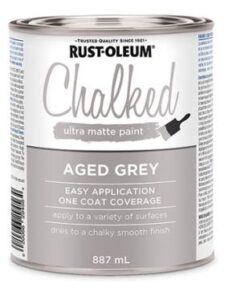 CHALKED MATTE PAINT AGED GREY 887ML