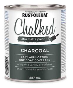 CHALKED MATTE PAINT CHARCOAL 887-ML