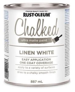 CHALKED MATTE PAINT WHITE 887-ML
