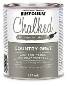 CHALKED MATTE PAINT GREY 887-ML