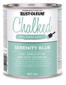CHALKED MATTE PAINT BLUE 887-ML