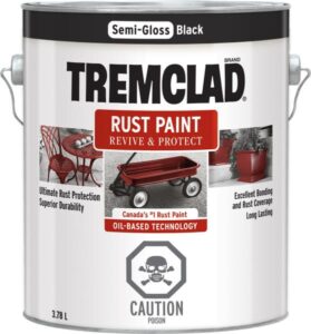 RUST PAINT SEMI GLOSS BLACK 3.78-L