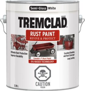 RUST PAINT SEMI GLOSS WHITE 3.78-L