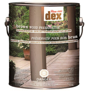 WOOD PRESERVATIVE BROWN 3.78-L