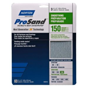 PROSAND SANDING SHEET 150 GRIT 3 PK