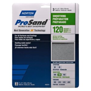 PROSAND SANDING SHEET 120 GRIT 3 PK