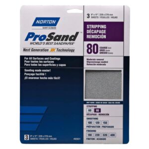 PROSAND SANDING SHEET 80 GRIT 3 PK