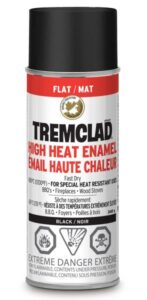 HIGH HEAT ENAMEL FLAT BLACK 340-GR