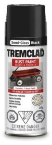 RUST PAINT SEMI GLOSS BLACK 340-GR