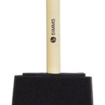 PAINT BRUSH FOAM WOOD HANDLE 75-MM