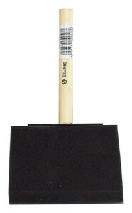 PAINT BRUSH FOAM WOOD HANDLE 100-MM