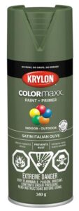 SPRAY PAINT SATIN OLIVE 340-GR