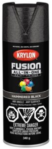 SPRAY PAINT HAMMERED BLACK 340-GR