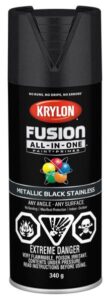 SPRAY PAINT METALIC BLACK 340-GR