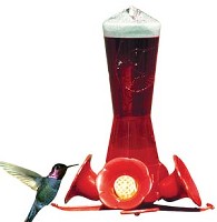 FLOWER HUMMINGBIRD FEEDER 8-OZ