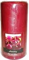 PILLAR CANDLE 6-IN BLACK CHERRY