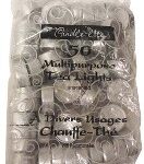 TEA LIGHT UNSCENTED WHITE 50 PACK