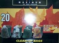 LAWN/LEAF CLEAN-UP BAGS CLEAR 20PK