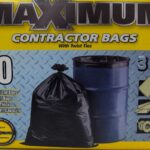 CONTRACTOR BAG 144-L BLACK 10 PACK