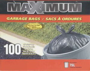 GARBAGE BAG 75-L 100 PACK