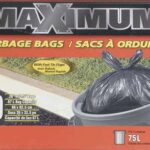GARBAGE BAG BLACK 67-L 40 PACK