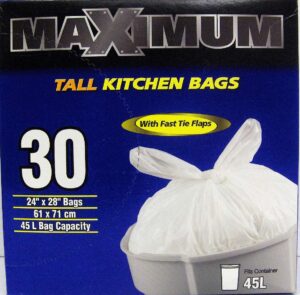 KITCHEN BAGS TALL 45-L 30 PACK
