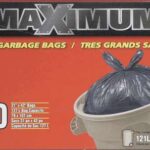 GARBAGE BAG XL 127-L BLACK 20 PACK