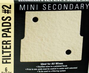 MINI SECONDARY FILTER PAD #2 6 PACK