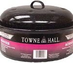 PORCELAIN ROASTER AND LID 10 X 3-IN