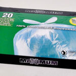 COMPOSTABLE BAGS 17.5X16.75-IN 20PK