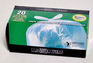COMPOSTABLE BAGS 17.5X16.75-IN 20PK