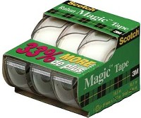 MAGIC TAPE 3/4-IN X 33-FT 3 PACK