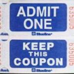 ADMISSION COUPON DOUBLE ROLL 2000PC