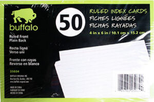 INDEX CARDS 4-IN X 6-IN 50 PACK