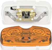 SQUARE CLEARANCE LAMP AMBER
