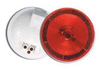 REFLECTOR LENS ROUND RED