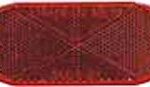REFLECTOR LENS OVAL RED