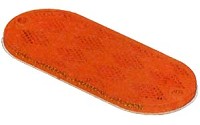 REFLECTOR LENS OVAL AMBER