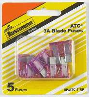 ATC FUSE BP/ATC-3-RP 3 AMP 5 PK