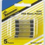 GLASS FUSE BP/AGC-20-RP 20 AMP 5 PK