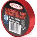 PVC ELECTRICAL TAPE RED 18MM X 20M